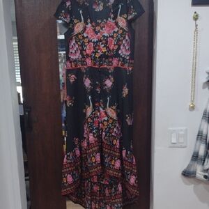Vibrant Floral Maxi Dress